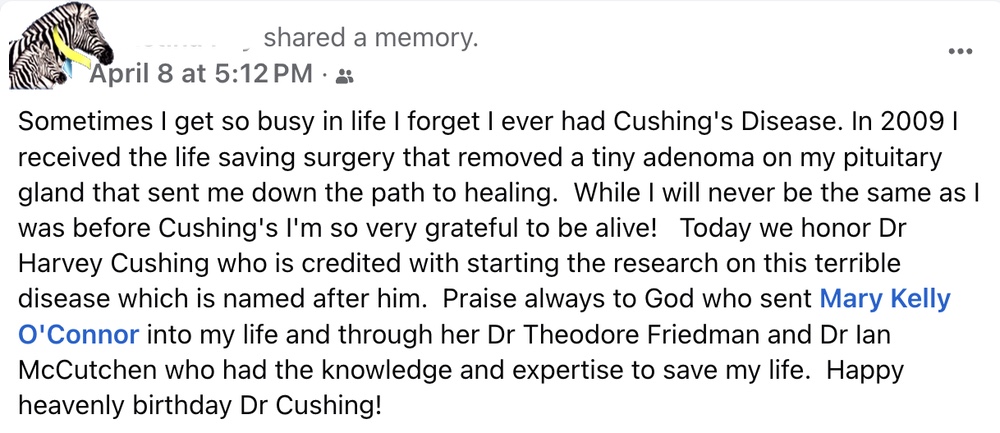Day 8: Cushing’s Awareness Challenge